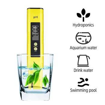 0.01 Digitalni PH Meter Tester Žep Velikost PH Tester Velik LCD Zaslon / za Kakovost Vode, Hrane, Akvarij, Bazen Hydroponics /