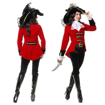 Novi Seksi Žensk Pirat Noša Halloween Carnival Fancy Stranka Obleko Odraslih Pirati Cosplay Kostumi