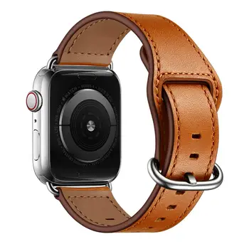 Pravega Usnja trak Za Apple watch band 44 mm 40 mm iWatch band 42mm 38 mm watchband pas, zapestnica iwatch serije 6 5 4 3 se