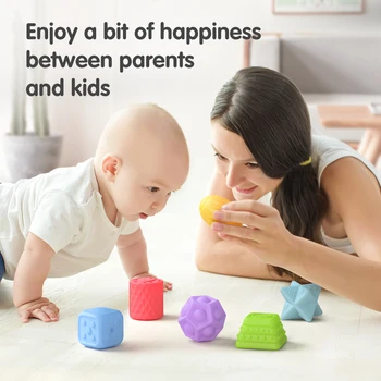 Tumama 6 Pack Senzorično Kroglice In Masaža Stres BallsTextured Multi Žogo Nastavite Za Dojenčke Toddlers Zabavno Premetavati Žogo