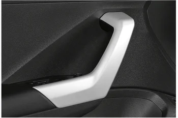 Avto Nalepka Trim Styling Vrata Notranjo Ročico Armrest Handrail Okvir Plošča Deli Za Volkswagen Vw T-ROC TROC 2017 2018 2019 2020