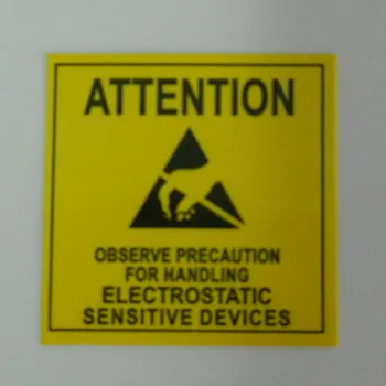 4.8*za 4,8 cm POZORNOST Nalepke, Samolepilne Etikete za ESD Anti Statične Občutljive Elektronske Naprave Zaščita Anti-Statični Paket Pakiranje