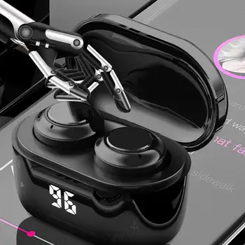A6 TWS Brezžične Slušalke Slušalke LED Zaslon Vodotesne Slušalke Zmanjšanje Hrupa Slušalke Bluetooth 5.0 Mini V uho Čepkov
