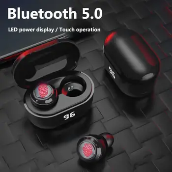 A6 TWS Brezžične Slušalke Slušalke LED Zaslon Vodotesne Slušalke Zmanjšanje Hrupa Slušalke Bluetooth 5.0 Mini V uho Čepkov