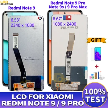 LCD Za Xiaomi Redmi opomba 9 lcd-zaslon, Zaslon na Dotik, Računalnike Zbora Za Redmi Opomba 9 Pro LCD Zamenjajte REDMI Opomba 9s 9ProMax