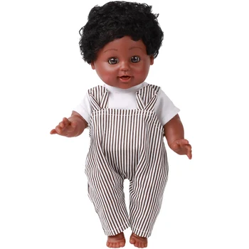Črno Dekle Lutke African American Igrajo Mehko Rodi Otroka Realistične Lutke Veren 12 inch Baby Igrajo Lutke Zabavno, Otroci Igrače, Darila