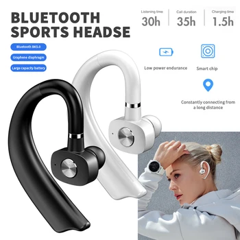 Najnovejši Slušalke Bluetooth Za sistema IOS, Android Brezžične Slušalke Čepkov Z Mic Stereo Prostoročno Poslovnih Slušalke Dolgo Pripravljenosti