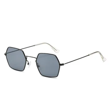 Vintage Kvadratnih Unisex sončna Očala Kovinski Poligon sončna Očala Moda Ocean Leče za Očala okulary przeciwsłoneczne