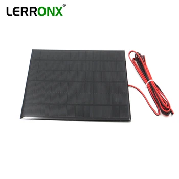 LERRONX 18V 4,5 W 250mAh Sončne celice, solarni polnilnik, kabel za mobilni telefon svetilke solarne igrače DIY sončne celice