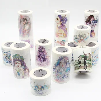 70mmx5m zelo kakovostno Posebna Črnila, Moda Dekleta Japonski Dekorativni Lepilni DIY Maskiranje Papir Washi Tape Nalepke Nalepke Dnevnik Darilo