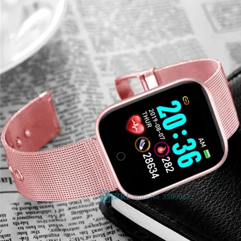 2021 Pametno Gledati Ženske Moški Smartwatch Fitnes Tracker Bluetooth Šport Nepremočljiva Ure za Android iOS Smart Digitalni EClock