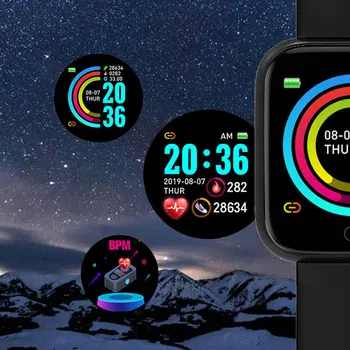 2021 Pametno Gledati Ženske Moški Smartwatch Fitnes Tracker Bluetooth Šport Nepremočljiva Ure za Android iOS Smart Digitalni EClock