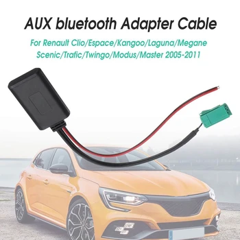 Avto Modul Bluetooth Aux Adapter Za Brezžični Radio Predvajalnik, Stereo Aux-In, Audio Kabel Za Renault Cloo Kangoo Megane Za Scensko