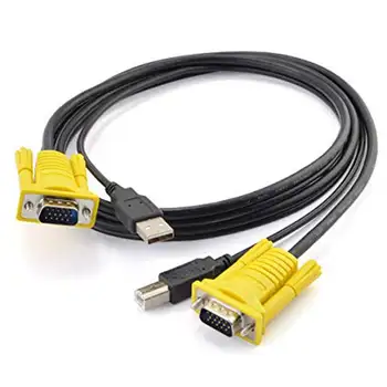 Ingelon KVM Stikalo vga Kabel Visoke Kakovosti USB 2.0, vga splitter Polje za USB Ključ, tipkovnico, miško, monitor, napajalnik, usb Tiskalnik stikalo