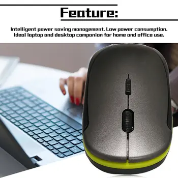 2.4 G Wireless Mouse USB 2.0 Sprejemnik Super Slim Mini Srčkan Optična Brezžična Miška USB Desno, da se Pomaknete Miši za Prenosni RAČUNALNIK za Video Igre