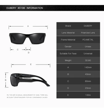 DUBERY Polarizirana sončna Očala Moških Vožnje Odtenki Moški Retro sončna Očala Za Moške Poletne Ogledalo Moda Luksuzne blagovne Znamke Oblikovalec UV400