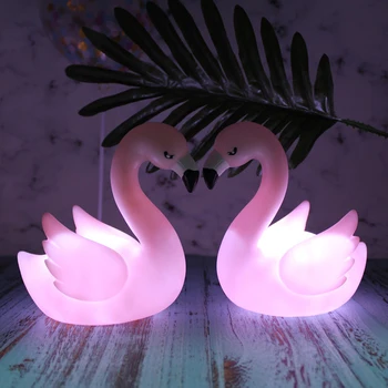 Flamingo LED Luči Domači Dnevni Sobi Tabela Kuhinja Torto Sladica Party Festival Dekoracijo
