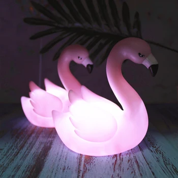 Flamingo LED Luči Domači Dnevni Sobi Tabela Kuhinja Torto Sladica Party Festival Dekoracijo