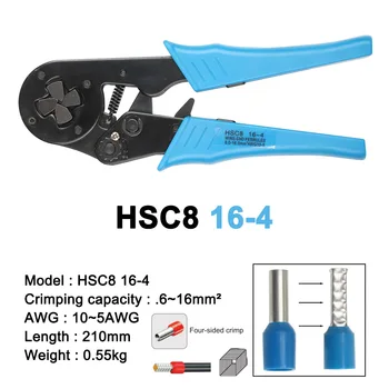 HSC8 6-6 10S MINI-TIP SELF-NASTAVLJIV ROBLJENJEM PLIER 0.25-10 mm 6-16 mm multi orodja roke klešče z pakiranje HS-D1
