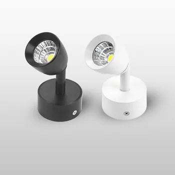 Mini Zatemniti LED Stenske Svetilke 360 Rotacijski Prilagodite LED Spot osvetlitev 7W10W 85~265V LED Stropa Navzdol luči v Ozadju Stene Razsvetljavo