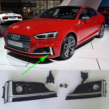 Za Audi A5 Spredaj Meglo lučka Masko žar Pokrov Prednji odbijač meglenke Mreža 2017UP Standardni Odbijač Z S5 Odbijača