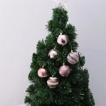 24Pcs 6 cm Božični Kroglice Viseči Okras Božično Drevo Okraski za Stranke Žogo Maturantski Rose Zlata Vzorec