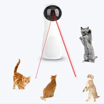 Ustvarjalne Mačka Hišne LED Laser Smešno Igrače Pametne Samodejne Mačka Izvajanje Usposabljanja Zabavna Igrača Multi-Angle Nastavljiv USB Polnjenje