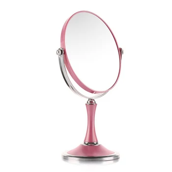 Trgovina na namizju ogledalo zakonsko 6 inch veliko ogledalo ličila Evropske 3X povečevalno hd Dvojni zoom objektiv belo roza ogledalo