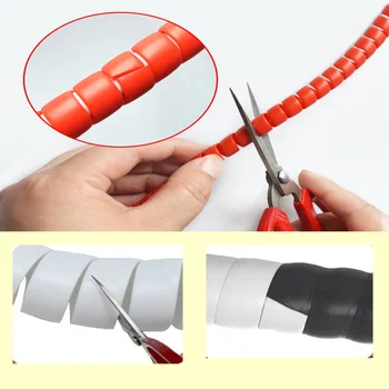 8-28 mm 2m kabel spiralno zaviti spiralni kabel Pisane žice zaviti v kabel rokav spiralni kabel zaščitnik Navijanje Cevi