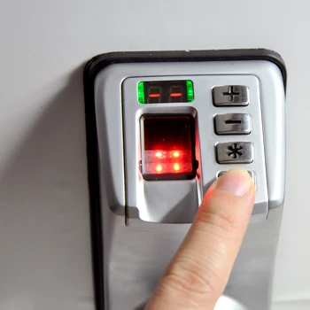 Strokovno Adel Prstnih Zaklepanje brez ključa Biometrični čitalnik Prstnih Geslo Zaklepanje Vrat Trojice LED Zaslon 99 Prstnih odtisov Pomnilnika