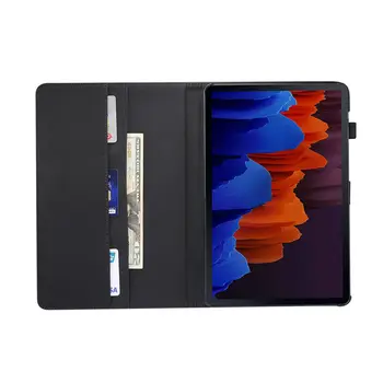 Luksuzni Ohišje Za Samsung Galaxy Tab S7 11 Plus 12.4 Kritje SM-T870 SM-T875 SM-T970 SM-T975 Funda Tablet PU Usnja Lupine +Darilo