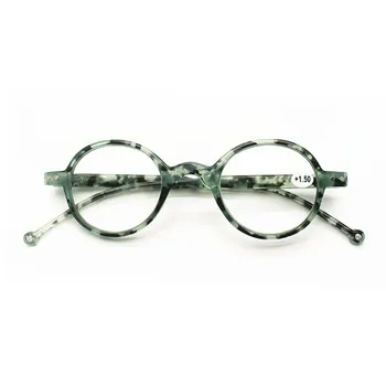 ZULGXIHM Ženske Moške Krog Panther Lunettes Presbyopia Moč 1.0 1.5 2.0 2.5 3.0 Obravnavi Očala Očala