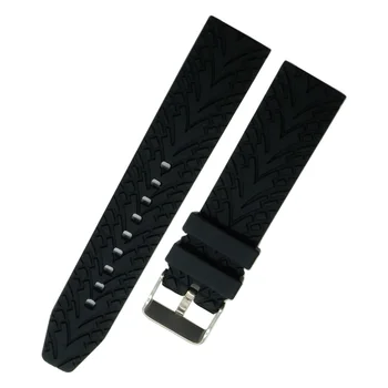 22 mm 24 mm Silikonske Gume Watchband za Tissot 1853 T035 T097 Watch Band In Pin Zaponko Sponko Pasu Zapestnica