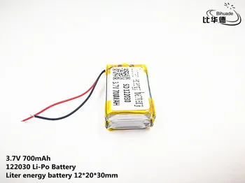 Liter energijo baterije Dobro Qulity 3,7 V,700mAH,122030 Polimer litij-ionska / Litij-ionska baterija za IGRAČE,MOČ BANKE,GPS,mp3,mp4