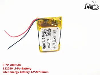Liter energijo baterije Dobro Qulity 3,7 V,700mAH,122030 Polimer litij-ionska / Litij-ionska baterija za IGRAČE,MOČ BANKE,GPS,mp3,mp4