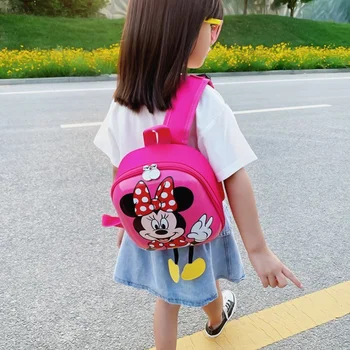 Disney nahrbtnik 3D mochila escolar Minnie Mickey Vrtec EVA Šolsko Trdo Lupino Nahrbtnik Risanka Lep Otroci