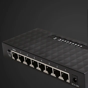 8 Port Gigabitno mrežno Stikalo 1000Mbps Gigabit Ethernet Omrežja Lan Stikalo Hub Ethernet Smart Preklopnik EU Plug
