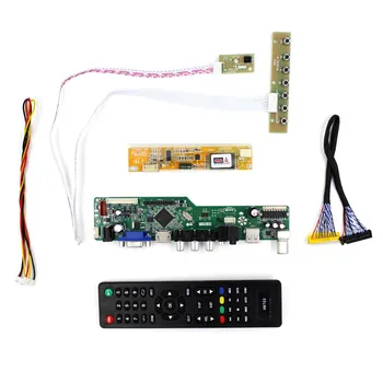 TV+MI HD+VGA+AV+USB LCD Krmilnik Odbor Za B164RW01 LP164WD1 1600x900 LCD-Plošča