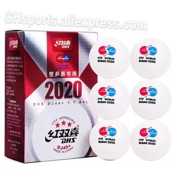 2020 Novo DHS DJ40+ 3-Star Namizni Tenis Žogo za TOKYO Olimpijske Igre ITTF BUSANU World Tour Plastike ABS DHS 3 Star Ping Pong Žogice