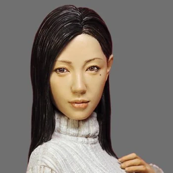 1/10 Lepa mlada ženska Japonski portret Smolo Slika Bankrot GK Nepremazan Brez barv