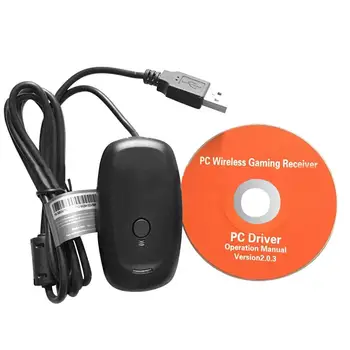 Brezžični Gamepad za PC Napajalnik Krmilnik za igre na Srečo USB Sprejemnik za Xbox 360 Konzole s CD