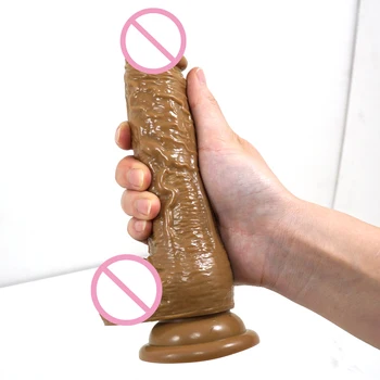 Super Velik Velik Dildo Sesalni Kože Realističen Penis PVC Prilagodljiv Umetni Penis Ženski Masturbator Petelin Sex Igrače Za Ženske