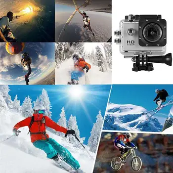 2,0-Palčni Full HD 1080P Nepremočljiva Kamere Avto Motorcyce Športnih DV Šel Avto Cam Pro Kamere Cam Oprema