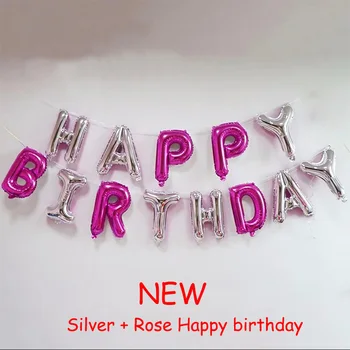 13pcs Happy Birthday balon zraka Črke Alphabe ramadana folijo trebušaste otroci igrače poročno zabavo, rojstni dan helij globos stranka ballon