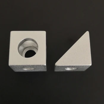 3D Tiskalnik Deli Srebrno 2020 Aluminija Blok Kocka prizmo priključek kolo regulator kocka kotu V-reža za tri način kotu nosilec