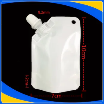 50 ml Mleko Vrečke Pakiranje Stand Up Pijač Žlebu Vrečke, Eko-prijazne Plastike Mylar Sok Shranjevanje Vrečk (Brezplačno Darilo Tok)