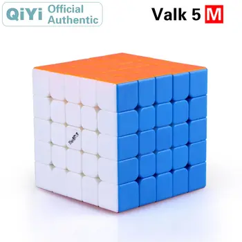 QiYi Je Valk 5 M 5x5x5 Magnetni Magic Cube Valk5 Valk5M Magneti 5 x 5 Strokovnih Hitrost Kocka Uganka Antistress Igrače za Otroke