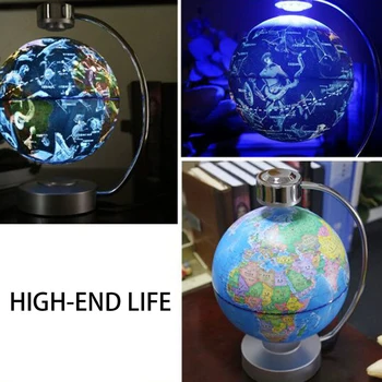 High-tech 8 Inch Magnetnega Lebdenja Svetu Z LED-Lučka Elektronske Plavajoče Globus za Otroka Doma Spalnica dekor Božična darila