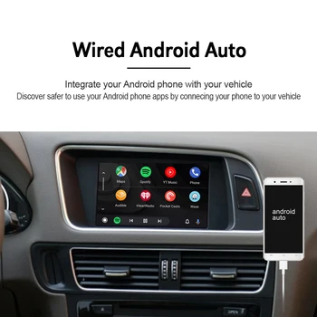 Carlinkit 2.0 Dekoder Za AUDI A4 A5 S4 V5 NE MMI Za Apple CarPlay Android Večpredstavnostna iPhone Android Žično Brezžično Ogledalo Komplet