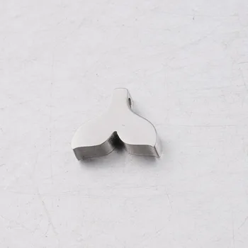 50pc Ogledalo poljski 1,8 mm Luknjico Noga iz Nerjavečega Jekla 9*12 mm Mini Ribji Rep Noge Čare Ogrlica DIY Ročno izdelanih Kroglic na Debelo